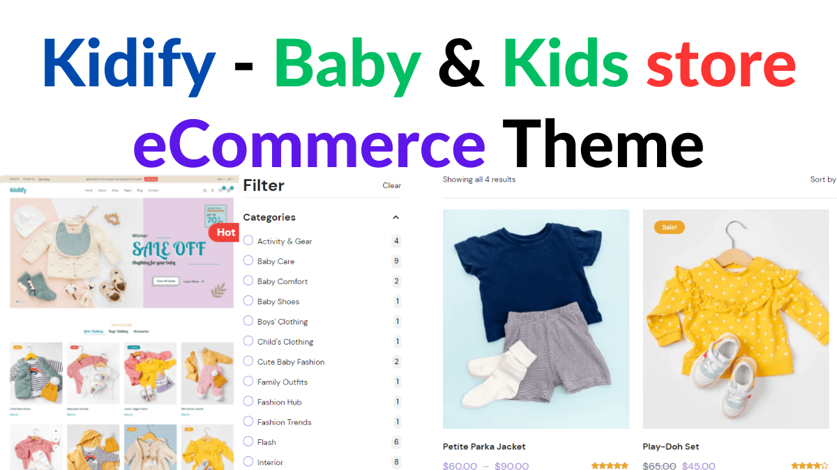Kidify Best Baby & Kids store eCommerce Theme for WP 2024